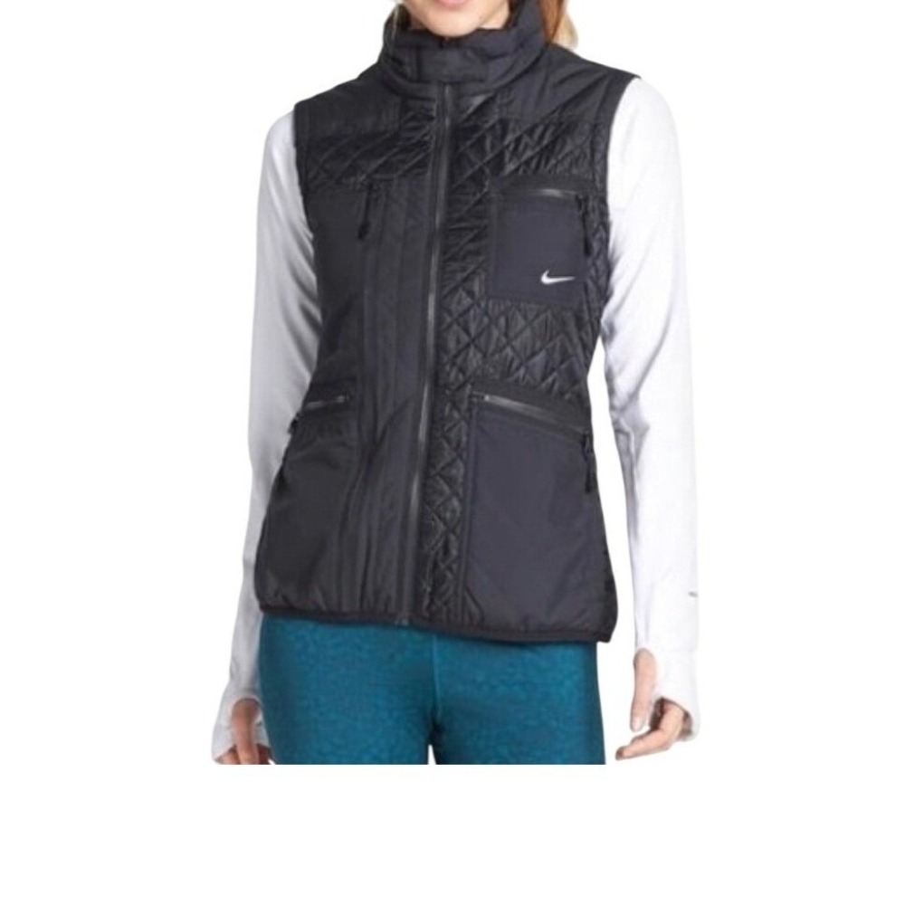 Nike‎ Womens Primaloft Quilted Vest W/ Zipper Pockets Athleisure Small